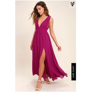 HEAVENLY HUES MAGENTA MAXI DRESS